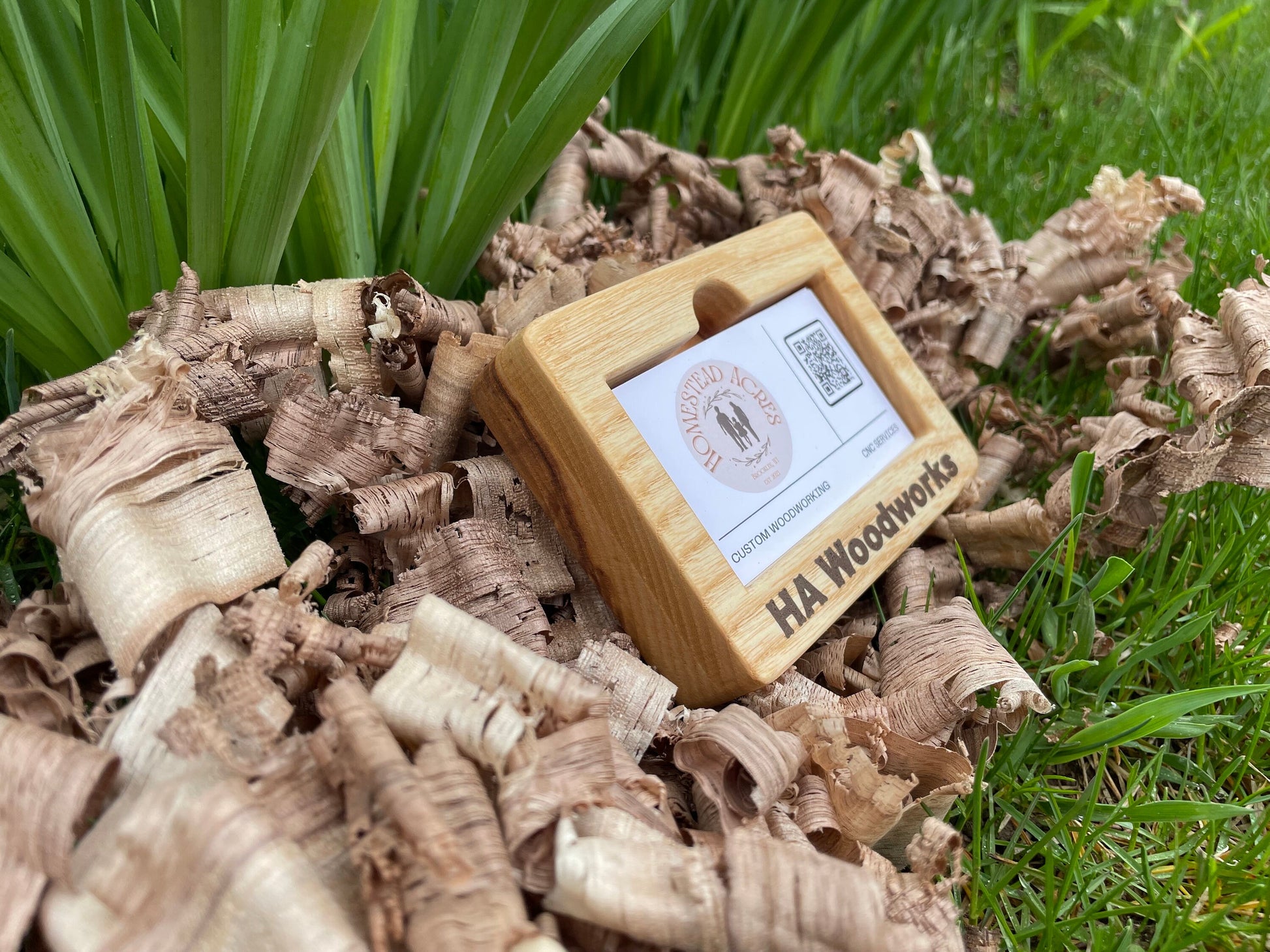 Business Card Holder - Solid Hardwood - Handmade