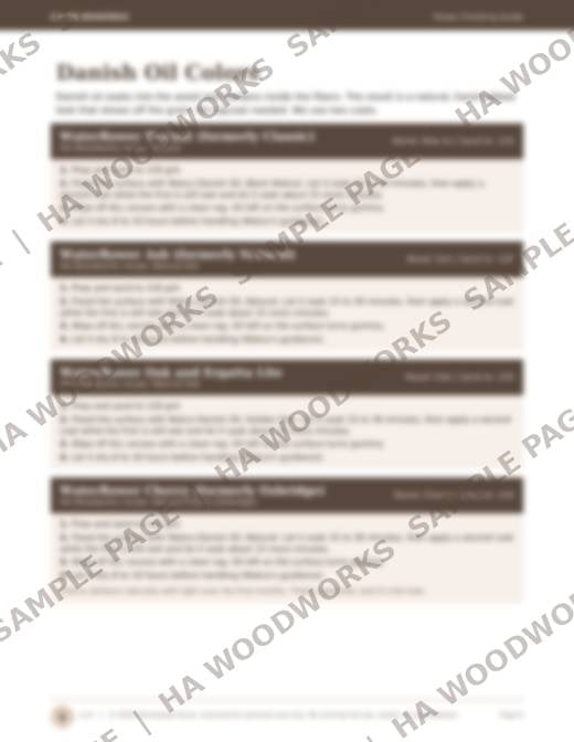 Digital Guide - Ergatta and WaterRower Rower Finishing Guide (Stain and Finish Recipes)